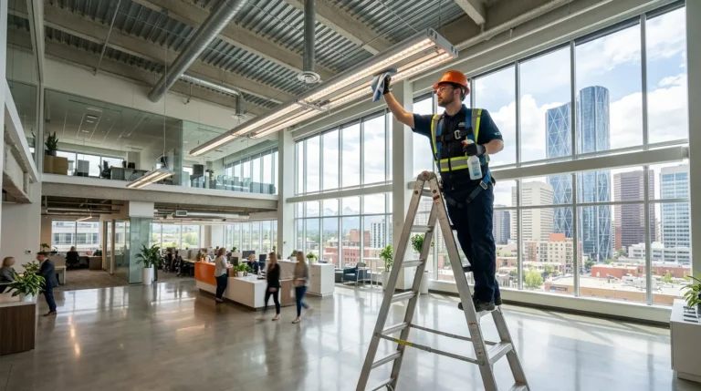 High-Level Cleaning Calgary Office Tower
